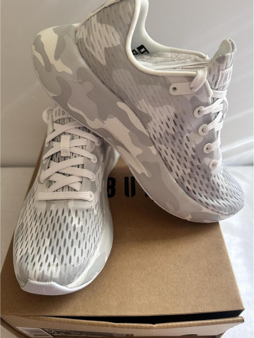 NEW NOBULL Runner + - Men 6 Women 7.5 Athletic Running Shoe Graphic/White/Camo